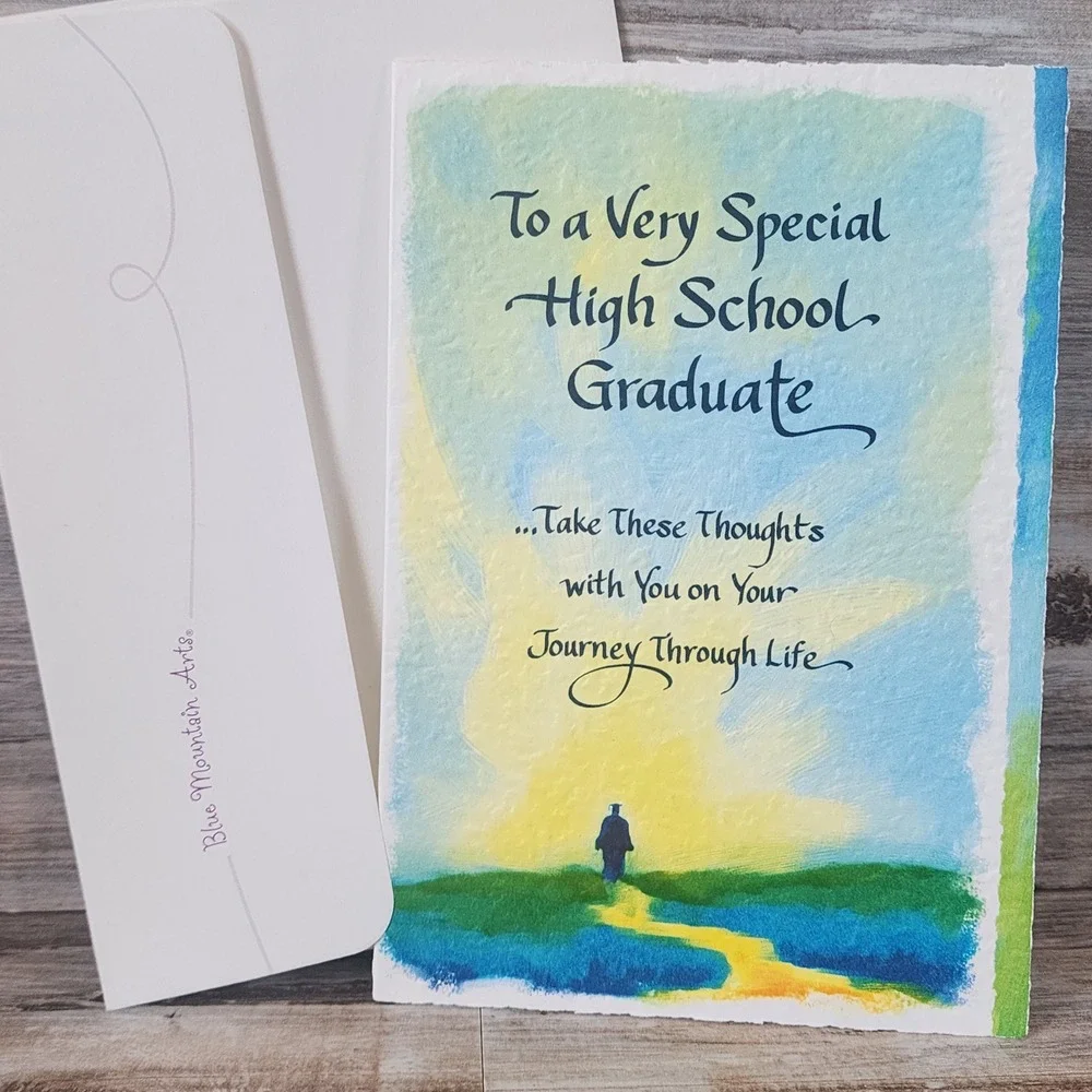 Blue Mountain Arts High School Graduate Greeting Card Jacqueline Schiff Poem